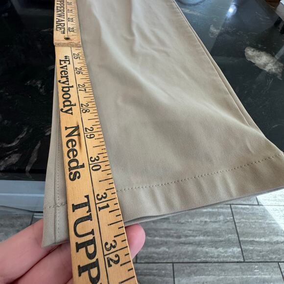 Rhône commuter classic pant khaki tan size 33 inseam 31.5 straight leg stretch - Picture 8 of 10